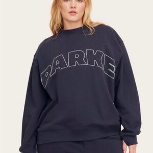 PARKE x target Navy blue Crewneck with White stitching size L/XL NWT!